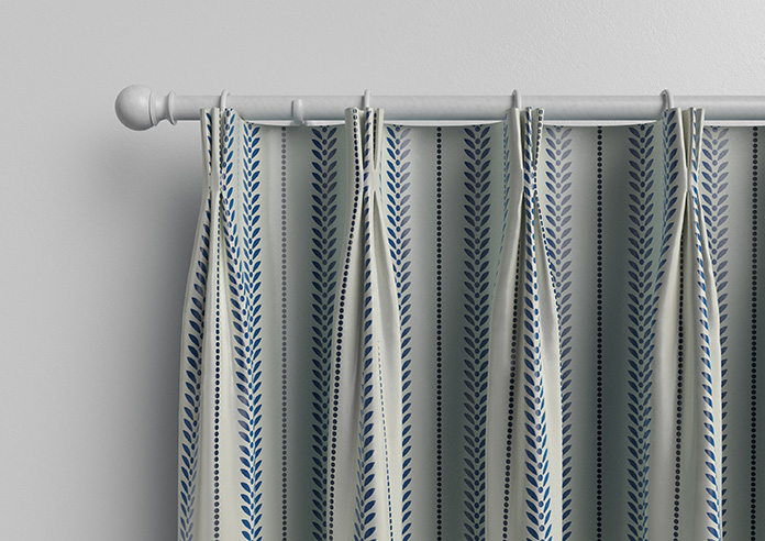 Laurel Stripe, Royal - Made to Measure Curtains - Image 11